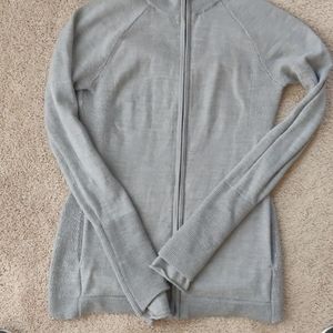 Lululemon light gray sweater jacket